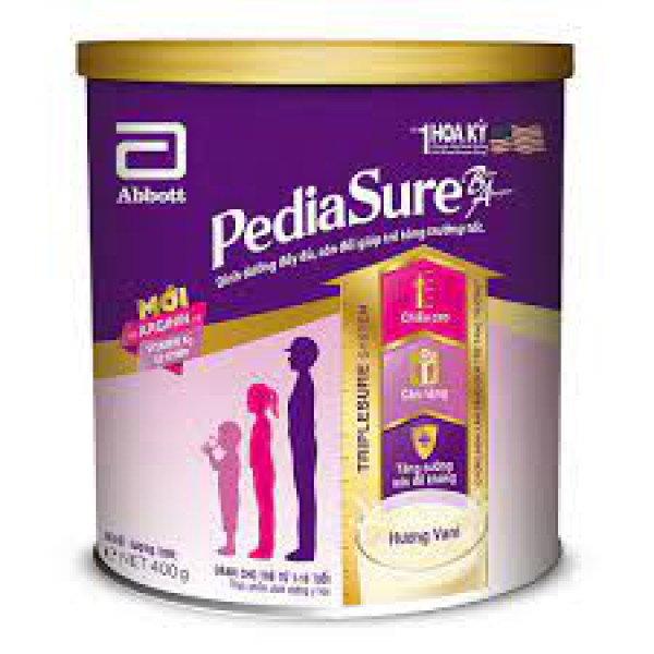 Thực phẩm dinh dưỡng y học Abbott Pediasure hương Vani 400g (1-10 tuổi)